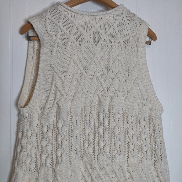 Cotton Blend Knitted Vest XL - Picture 5 of 8